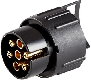 Produktfoto för Miniadapter 12 V, 7-poligt uttag på bil och 13-polig kontakt på släpvagn/husvagn