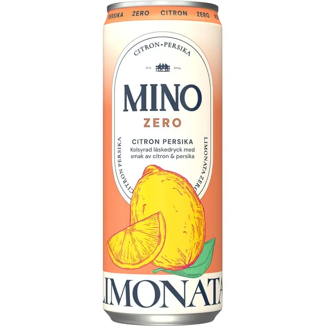 Alternativ bild 0 för Mino Zero Citron Persika 33cl