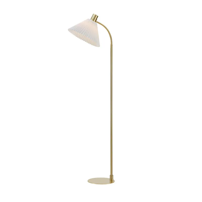 Bild 1 för MIRA - FLOOR BRUSHED BRASS/WHITE 1L