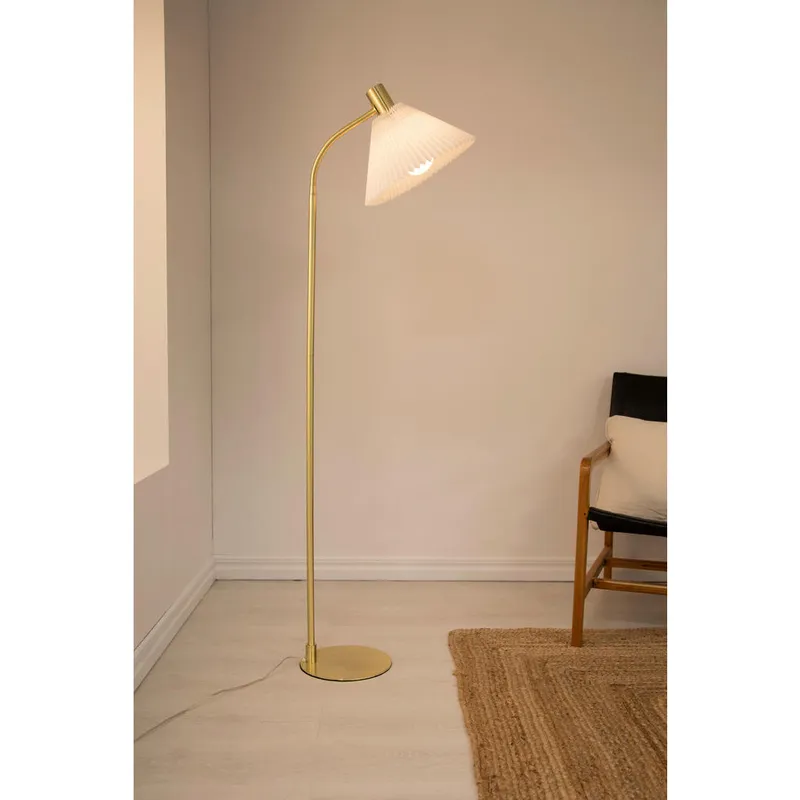 Bild 2 för MIRA - FLOOR BRUSHED BRASS/WHITE 1L