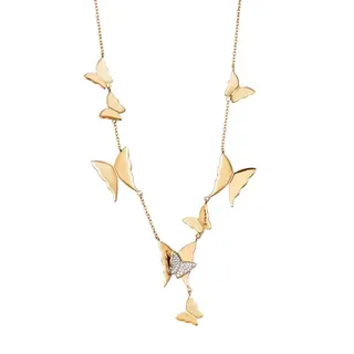 Produktfoto för Miss Butterfly Air & Stars Collier Halsband Guld