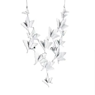 Produktfoto för Miss Butterfly Heaven Collier Halsband Silver