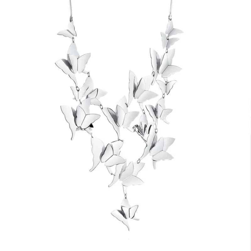 Alternativ bild 0 för Miss Butterfly Heaven Collier Halsband Silver