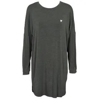 Produktfoto för Missya Softness Long Sleeve Nightdress Mörkgrå modal Medium Dam