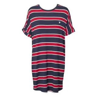 Produktfoto för Missya Softness Modal Stripe Big Shirt Flerfärgad modal Large Dam