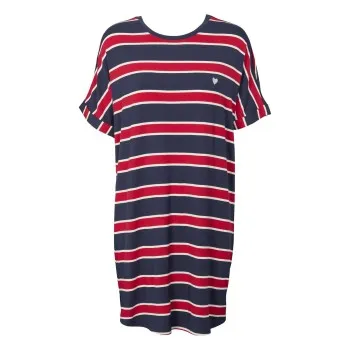 Alternativ bild 0 för Missya Softness Modal Stripe Big Shirt Flerfärgad modal Large Dam