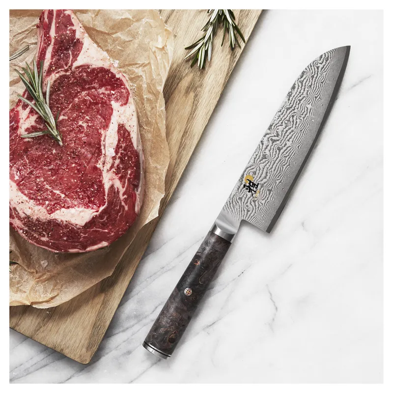 Bild 2 för Miyabi BLACK 5000MCD 67 Santoku Japansk Kockkniv 18 cm