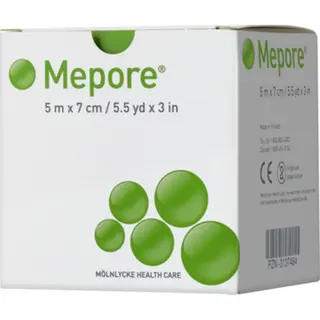 Produktfoto för Mölnlycke Health Care Mepore Självhäftande Förband Osterilt 5 m x 7 cm