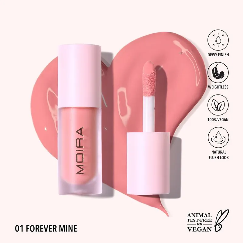 Bild 2 för Moira Love Steady Liquid Blush 001 Forever Mine 4,9 g