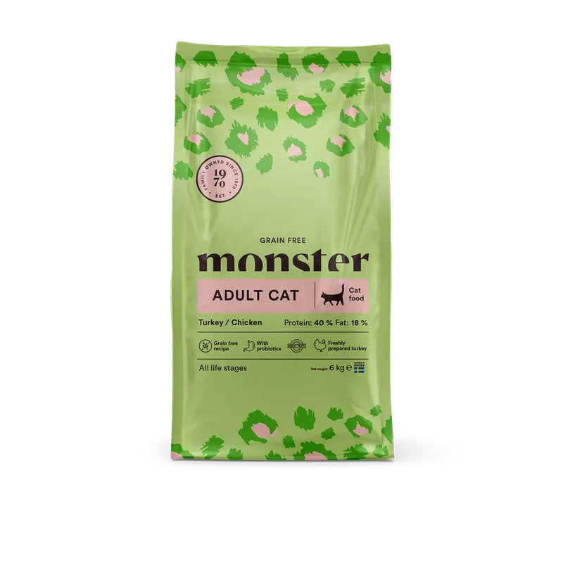 Alternativ bild 0 för Monster Cat  Adult Grain Free Turkey & Chicken (6 kg)