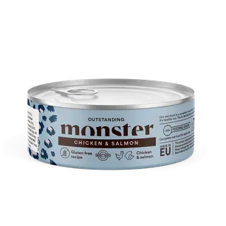 Produktfoto för Monster Cat Adult Multi Protein Chicken & Salmon 100 g