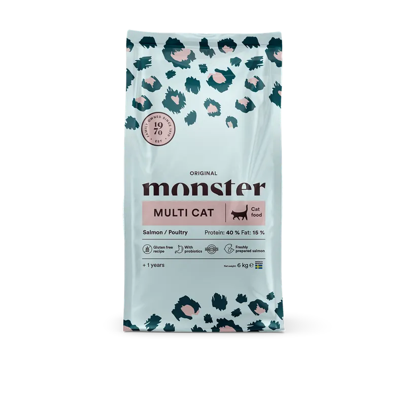 Alternativ bild 0 för Monster Cat Adult Multicat Salmon & Poultry (6 kg)