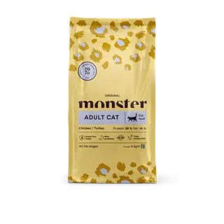 Produktfoto för Monster Cat Adult Original Chicken & Turkey (6 kg)