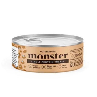 Produktfoto för Monster Cat Adult Single Protein Turkey 100 g