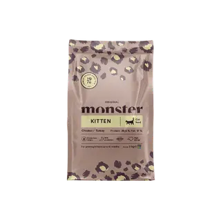 Produktfoto för Monster Cat  Kitten Chicken & Turkey (2 kg)