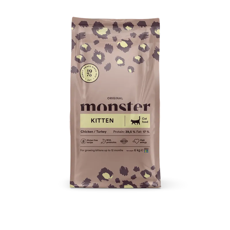 Alternativ bild 0 för Monster Cat  Kitten Chicken & Turkey (6 kg)