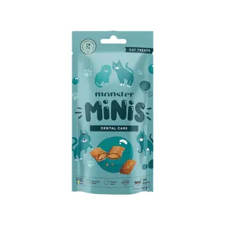 Produktfoto för Monster Cat Minis Kattgodis Dental 60 g