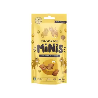 Produktfoto för Monster Cat Minis Kattgodis Kyckling & Ost 60 g