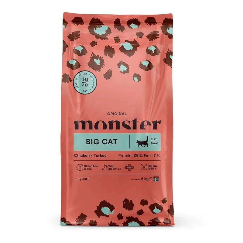 Bild 2 för Monster Cat Original Big Cat Chicken & Turkey (6 kg)