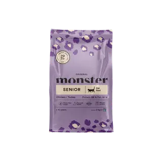 Produktfoto för Monster Cat Original Senior Chicken Turkey (2 kg)