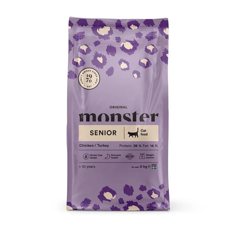 Alternativ bild 0 för Monster Cat Original Senior Chicken Turkey (6 kg)