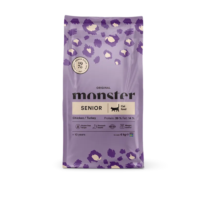Alternativ bild 0 för Monster Cat Original Senior Chicken Turkey (6 kg)