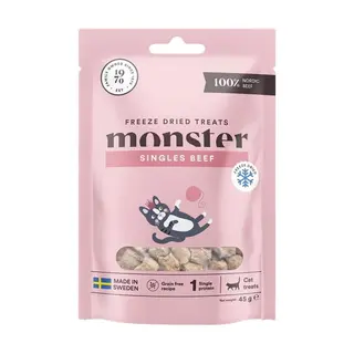 Produktfoto för Monster Cat Treats Freeze Dried Beef 40 g