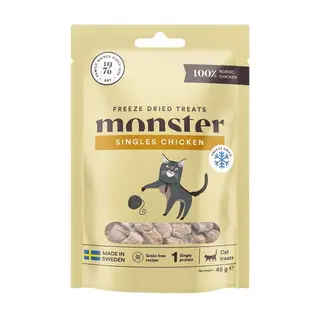 Produktfoto för Monster Cat Treats Freeze Dried Chicken 40 g