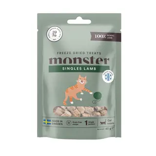 Produktfoto för Monster Cat Treats Freeze Dried Lamb 40 g