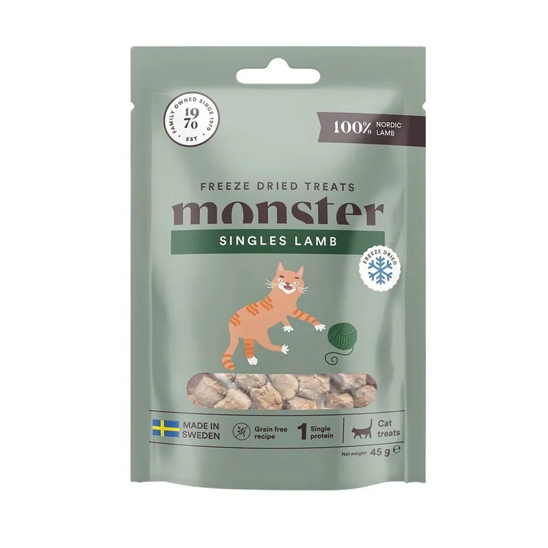 Alternativ bild 0 för Monster Cat Treats Freeze Dried Lamb 40 g