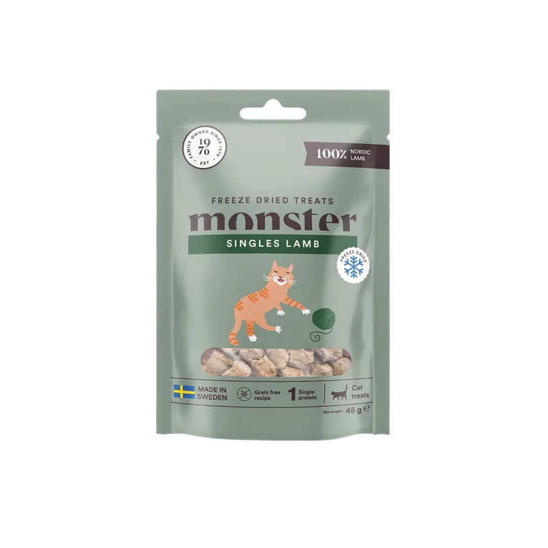 Alternativ bild 0 för Monster Cat Treats Freeze Dried Lamb 40 g