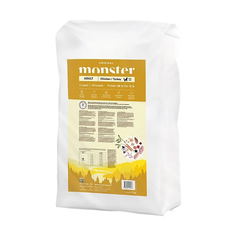 Alternativ bild 0 för Monster Dog Adult All Breed Kyckling & Kalkon (17 kg)