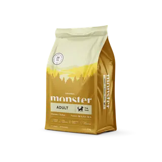 Produktfoto för Monster Dog Adult All Breed Kyckling & Kalkon (2 kg)