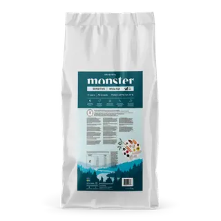 Produktfoto för Monster Dog Adult All Breed Sensitive Vit Fisk (17 kg)