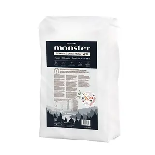 Produktfoto för Monster Dog Adult All Breeds Dynamite Kyckling & Kalkon (17 kg)