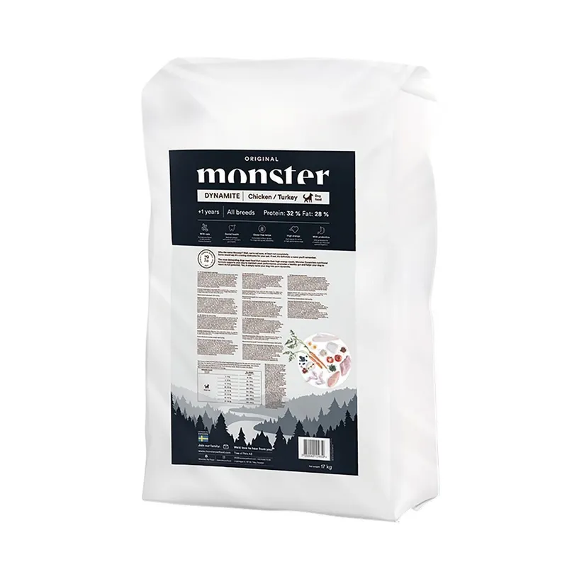 Alternativ bild 0 för Monster Dog Adult All Breeds Dynamite Kyckling & Kalkon (17 kg)