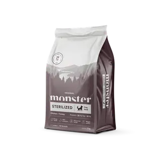 Produktfoto för Monster Dog Adult All Breeds Sterilized Kyckling & Kalkon (2 kg)
