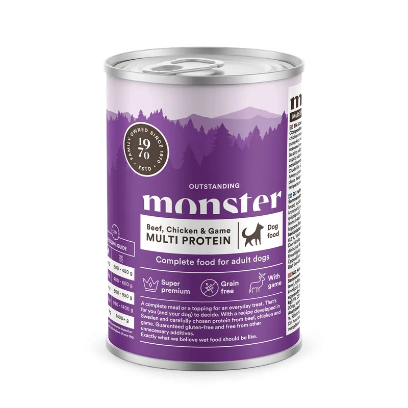 Alternativ bild 0 för Monster Dog Adult Grain Free Biff, Kyckling & Vilt 400 g