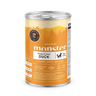 Produktfoto för Monster Dog Adult Grain Free Single Protein Anka 400 g