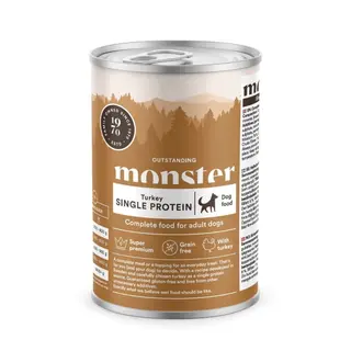Produktfoto för Monster Dog Adult Grain Free Single Protein Kalkon 400 g