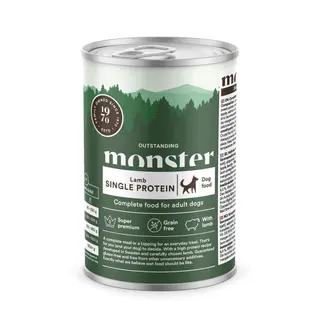 Produktfoto för Monster Dog Adult Grain Free Single Protein Lamm 400 g