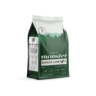 Produktfoto för Monster Dog Adult Grain Free Singles Lamm Small Bites (2 kg)