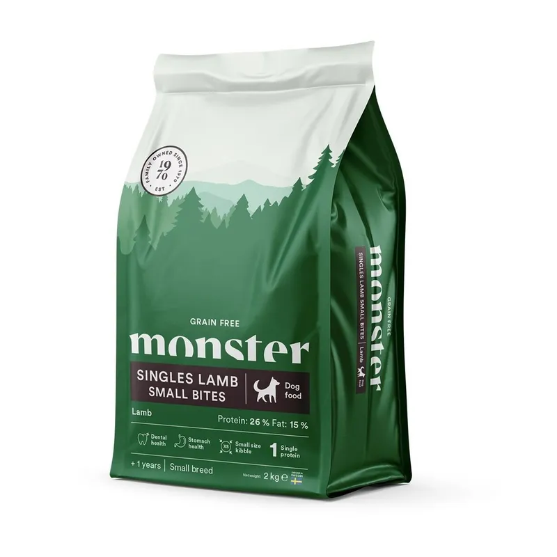 Alternativ bild 0 för Monster Dog Adult Grain Free Singles Lamm Small Bites (2 kg)