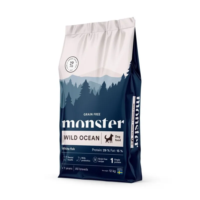 Alternativ bild 0 för Monster Dog Adult Grain Free Wild Ocean Vit Fisk (2 kg)