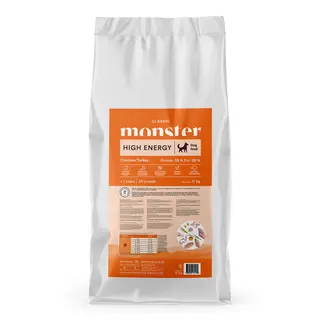 Produktfoto för Monster dog Classic High Energy Chicken & Turkey 17 kg