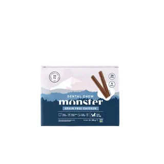 Produktfoto för Monster Dog Dental Chew Grain Free Chicken Small (28-pack)