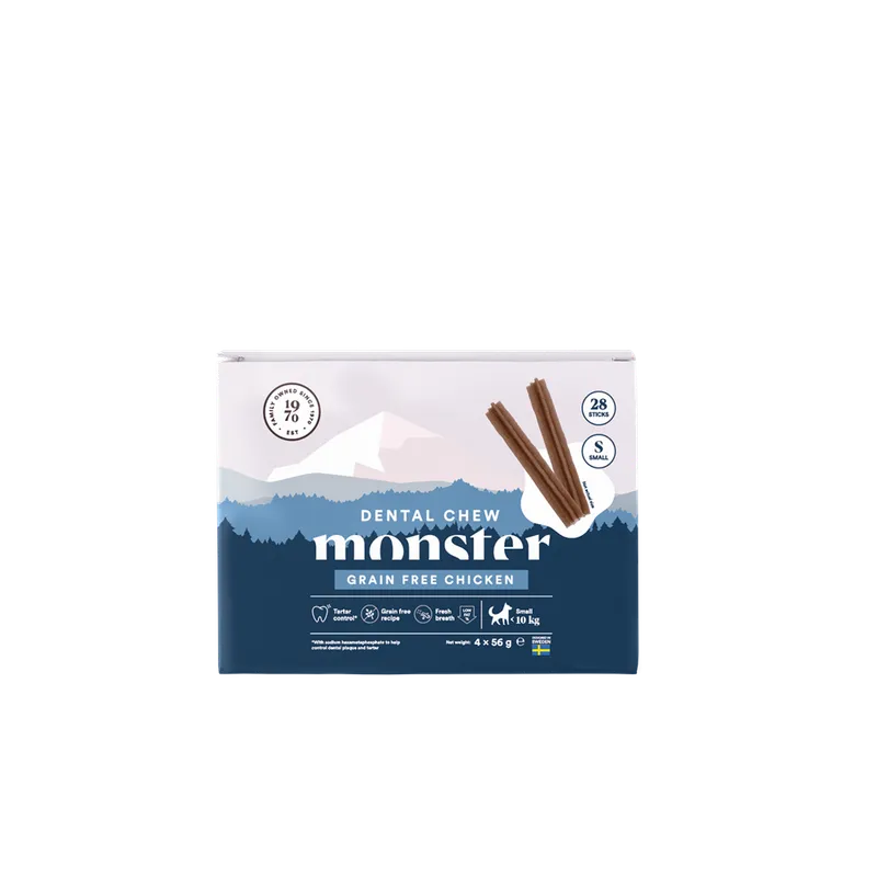 Alternativ bild 0 för Monster Dog Dental Chew Grain Free Chicken Small (28-pack)