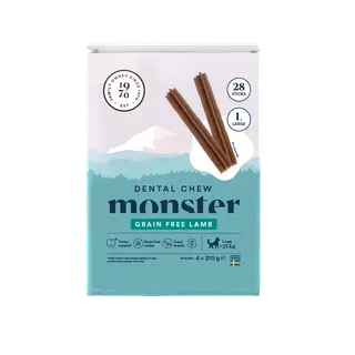 Produktfoto för Monster Dog Dental Chew Lamb Large (28-pack)