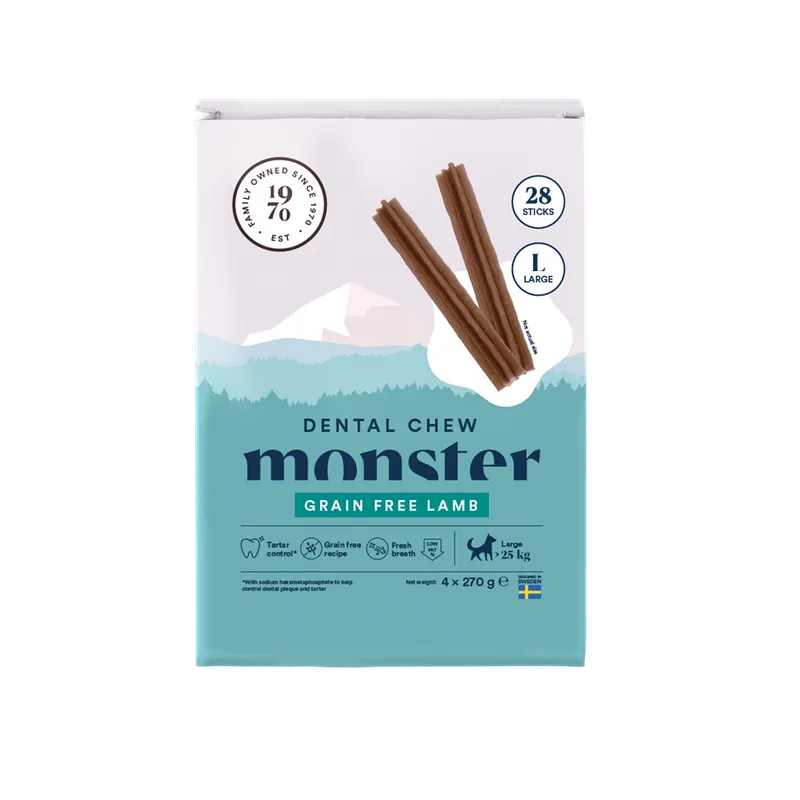 Alternativ bild 0 för Monster Dog Dental Chew Lamb Large (28-pack)