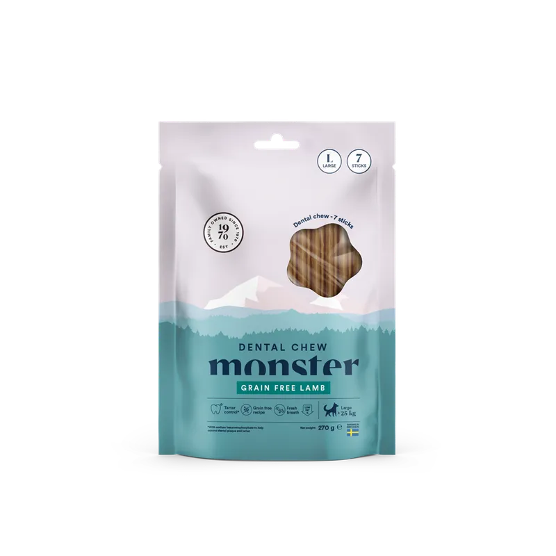 Alternativ bild 0 för Monster Dog Dental Chew Lamb Large (7-pack)